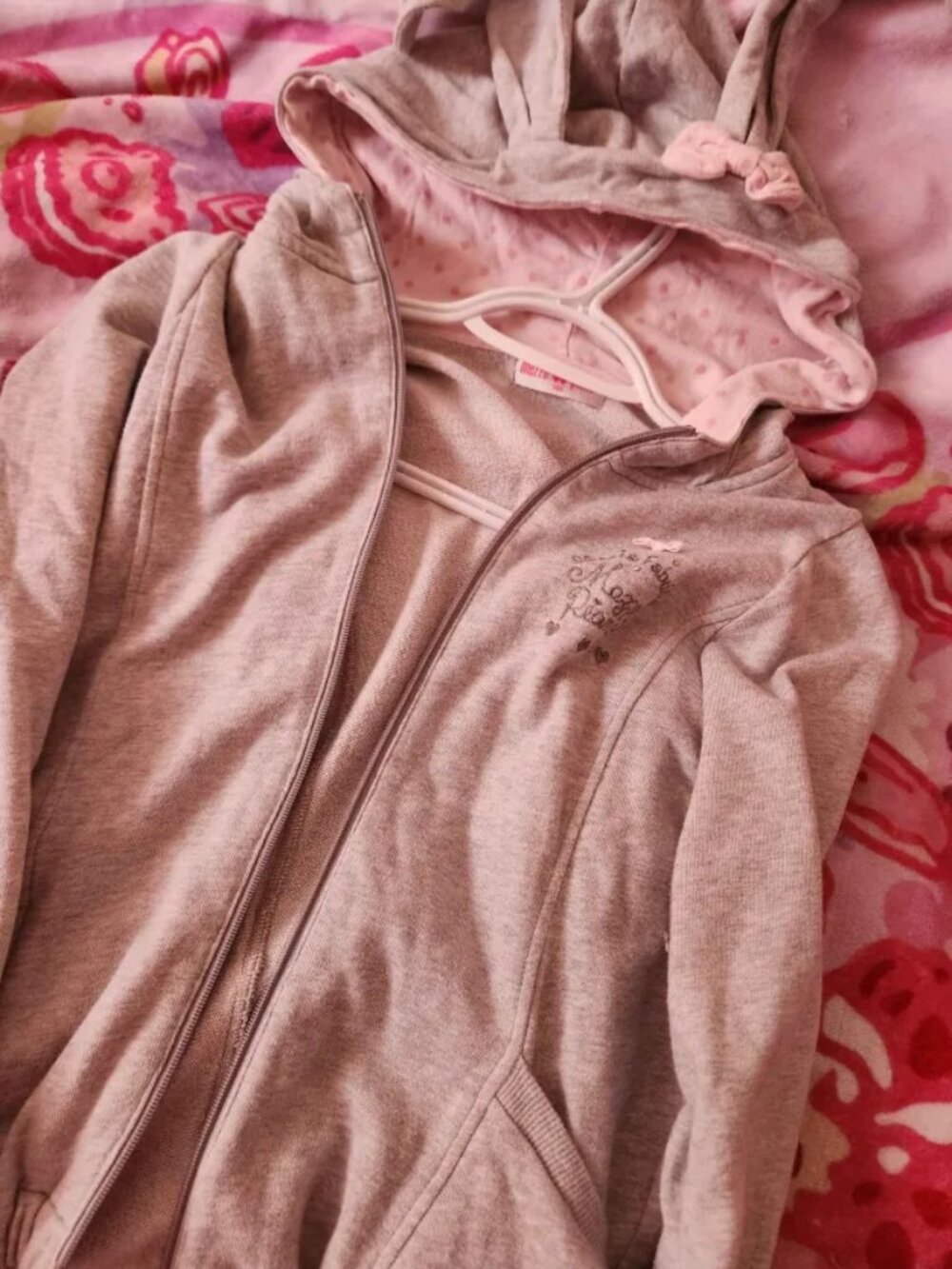 Cute Bunny Ear Jojifuku Heisei Mezzo Piano Cutecore Kawaii Polkadot Hoodie